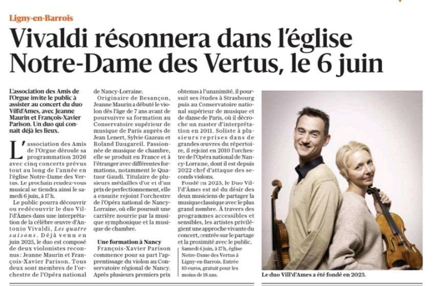 Concert Ligny-en-Barrois 2026
